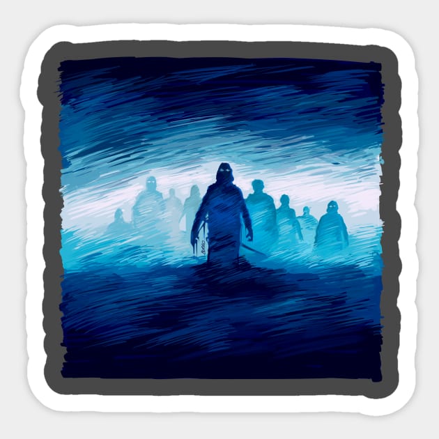 The Fog Illustration by Burro Sticker by burrotees